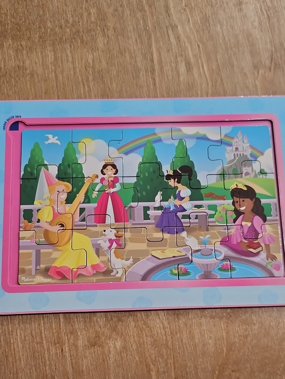 Melissa & Doug Princesses Magnetic Take-Along Jigsaw Puzzles - Pink